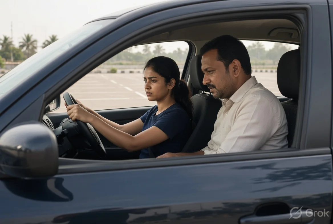 Get Comfortable - Step 01 driving training in Ambattur & Chennai - Om Sakthi Mangadu Kamatchi Driving School