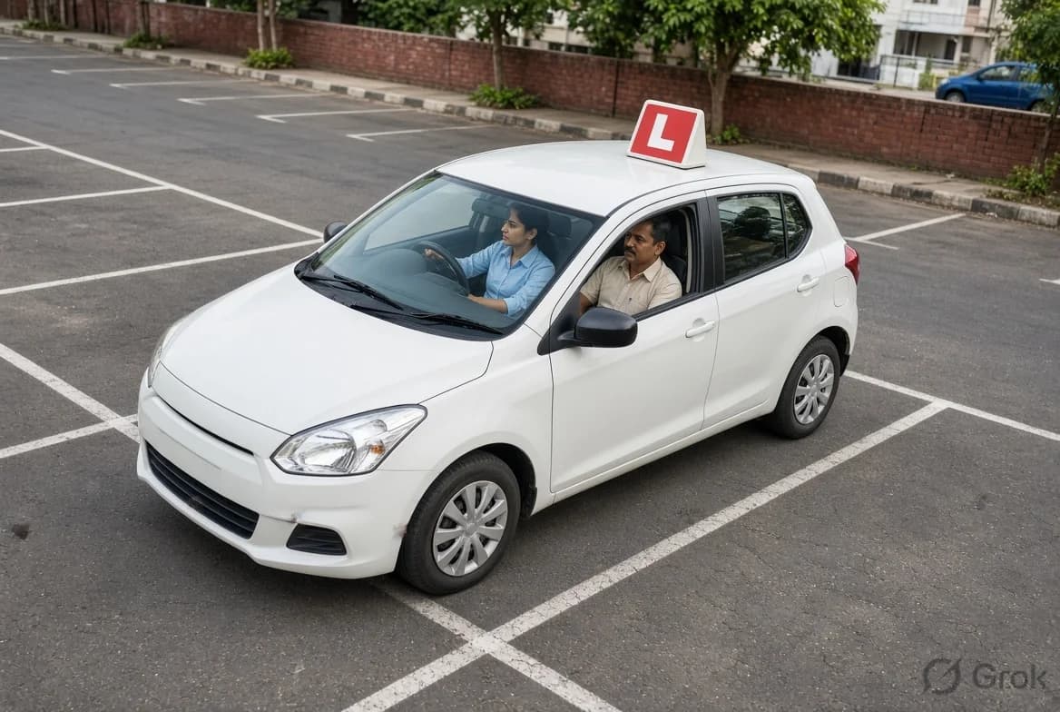 Parking Mastery - Real-world driving training in Chennai traffic near Ambattur - Om Sakthi Mangadu Kamatchi Driving School