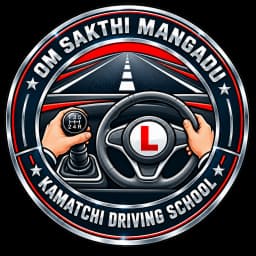 Om Sakthi Mangadu Kamatchi Driving School Logo - Ambattur, Ayanambakkam, Chennai